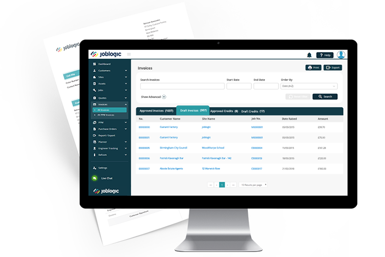 Manage Invoices and Integrate Your Accounts with Automatic Door Installer Software – Section Image