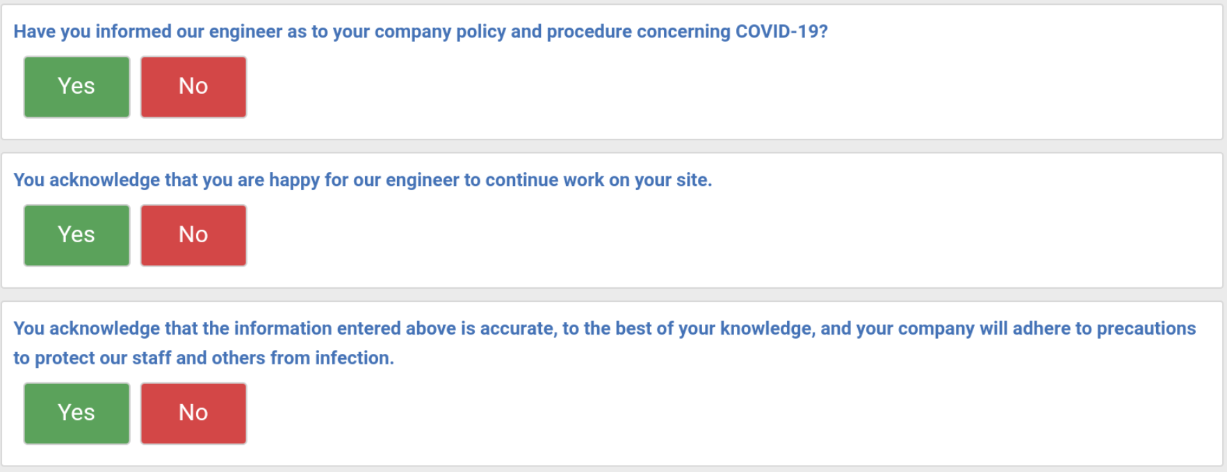 Customer On-Site Form Workflow 2