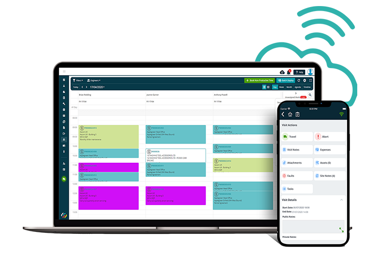 A Cloud-Based Job Management System Accessed Through Our Mobile Workforce App – Section Image