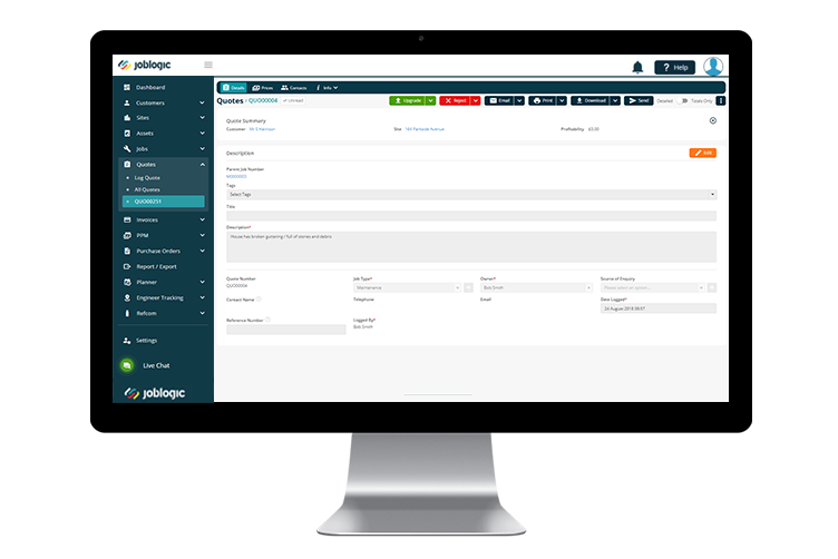 Track Jobs and Manage Quotations Using Security Company Management Software & Security Installer Software – Section Image