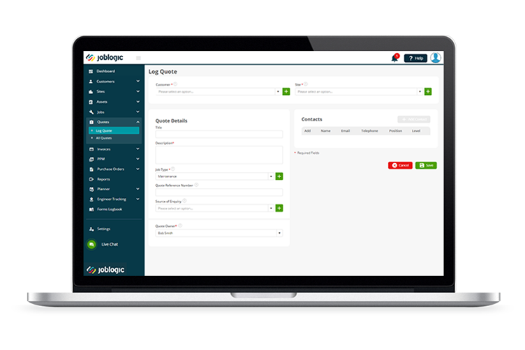 Customise Quotes & Estimates with Chimney Sweep Software – Section Image