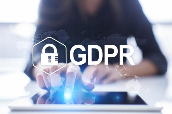 GDPR - Man using a tablet