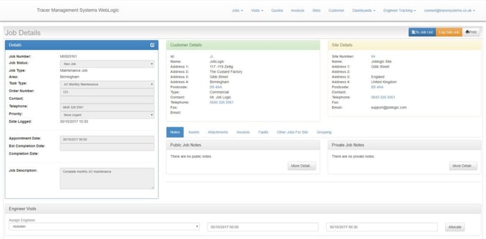 Customer-Portal-Job-Screen