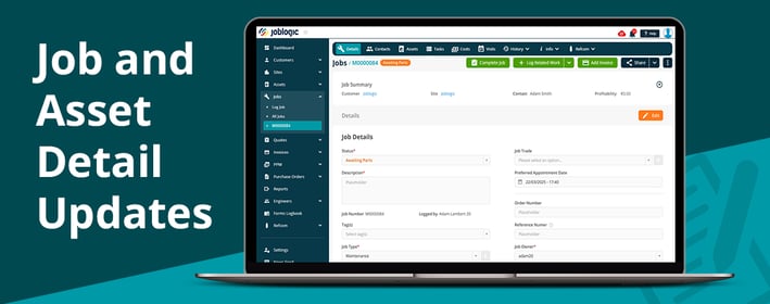 Improvements to Job and Asset Detail Pages