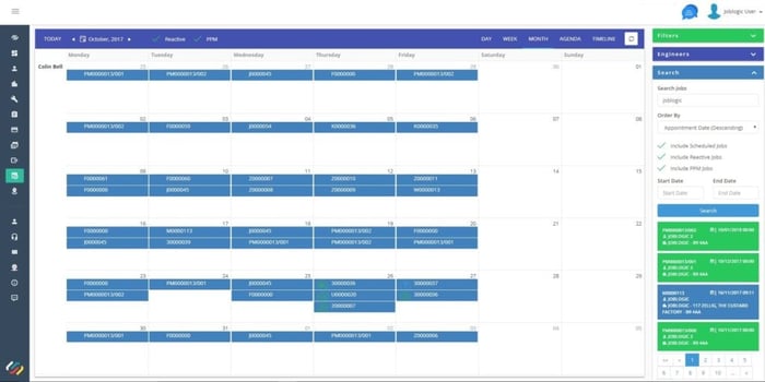 Joblogic planner feature
