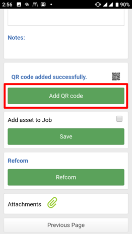 Figure 1: Joblogic Mobile - Asset Details screen