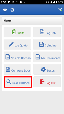 Figure 2: Joblogic Mobile - Home screen