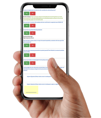 Joblogic covid mobile forms