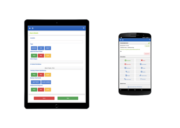 Mobile app for engineer workflow activity