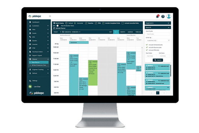 Joblogic job planner