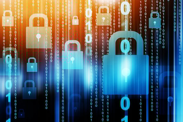 padlocks and binary code