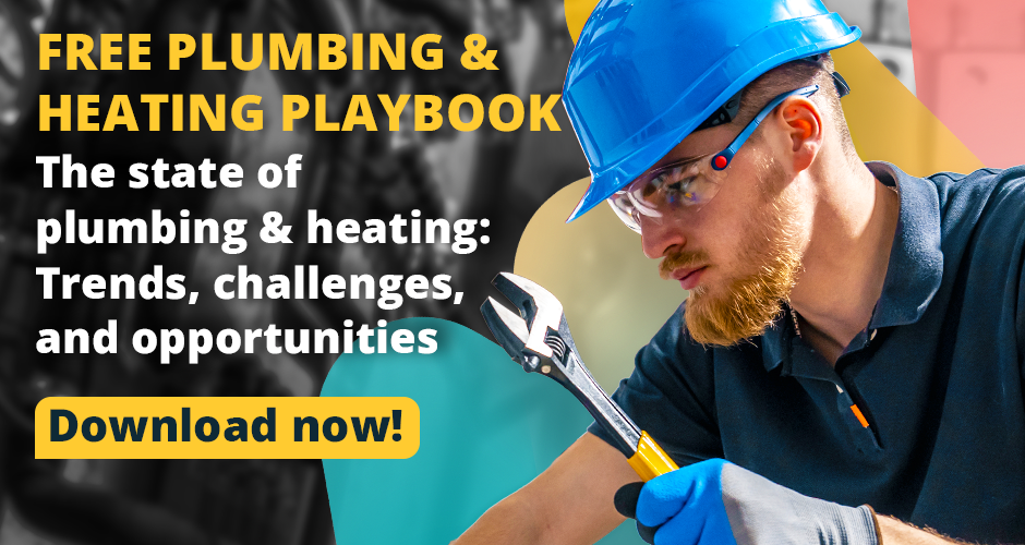 State of plumbing and heating banner - Joblogic