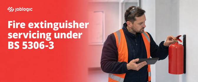How often fire extinguishers need servicing under BS 5306-3